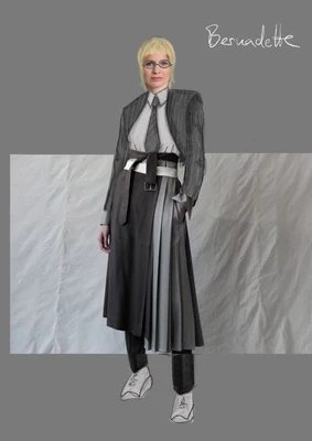 Kostümentwurf für das Schauspiel "Das Ministerium der Wahrheit"