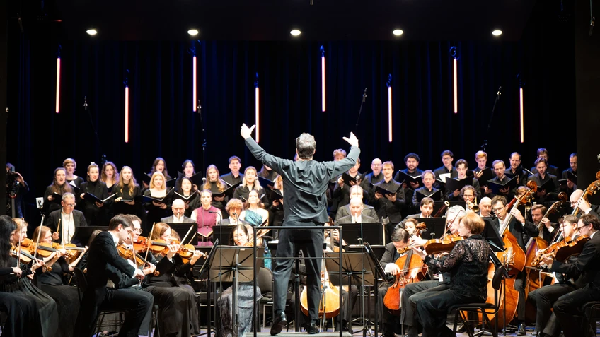 Orchester auf der Bühne