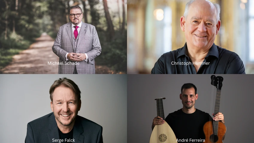 Programmfoto IBT26 >Verlieben, lieben und loslassen< mit Michael Schade, André Ferreira, Christoph Hammer, Serge Falck