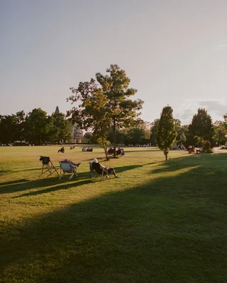 Schlosspark Grafenegg in Abendstimmung