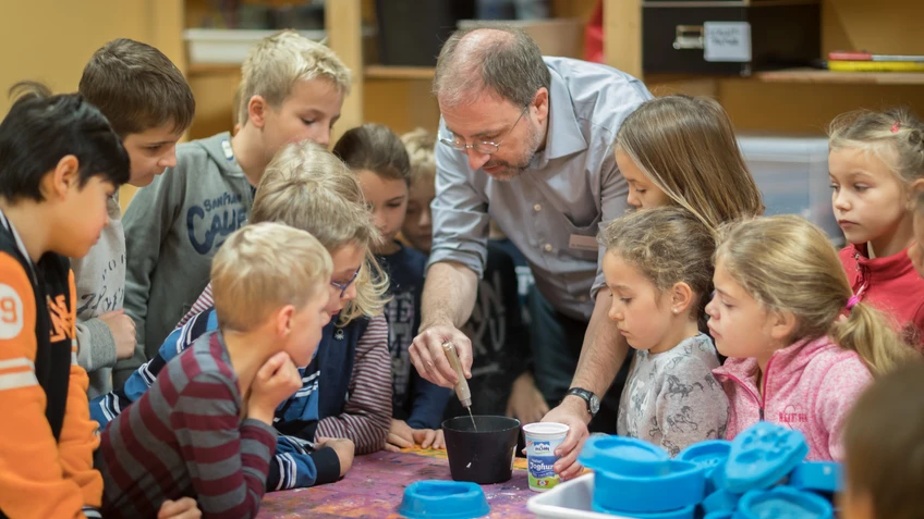 Schulklasse im Museum Niederösterreich