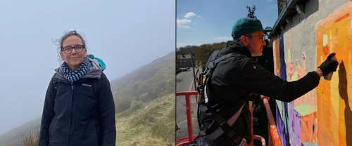 Portraitphoto Rebecca Chesney and Gavin Renshaw