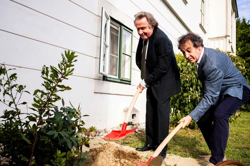 Komponistenbaumpflanzung Fabián Panisello & Rudolf Buchbinder