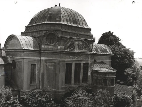 Historisches Bild der Synagoge in St. Pölten