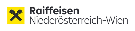 Logo vom Hauptsponsor Raiffeisen Niederösterreich-Wien.
