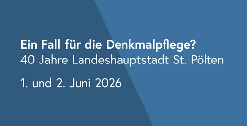 Sujet für die Veranstaltung "Denkmalpflege" am 1.6.2026