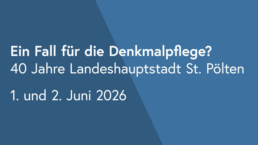 Sujet für die Veranstaltung "Denkmalpflege" am 1.6.2026