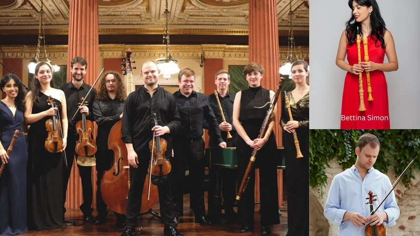 Programmfoto IBT26 >Das Wesen der Musik< mit nuovo barocco, Bettina Simon, Dimitris Karakantas