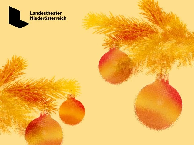 Weihnachts-Sujet mit Christbaumkugeln
