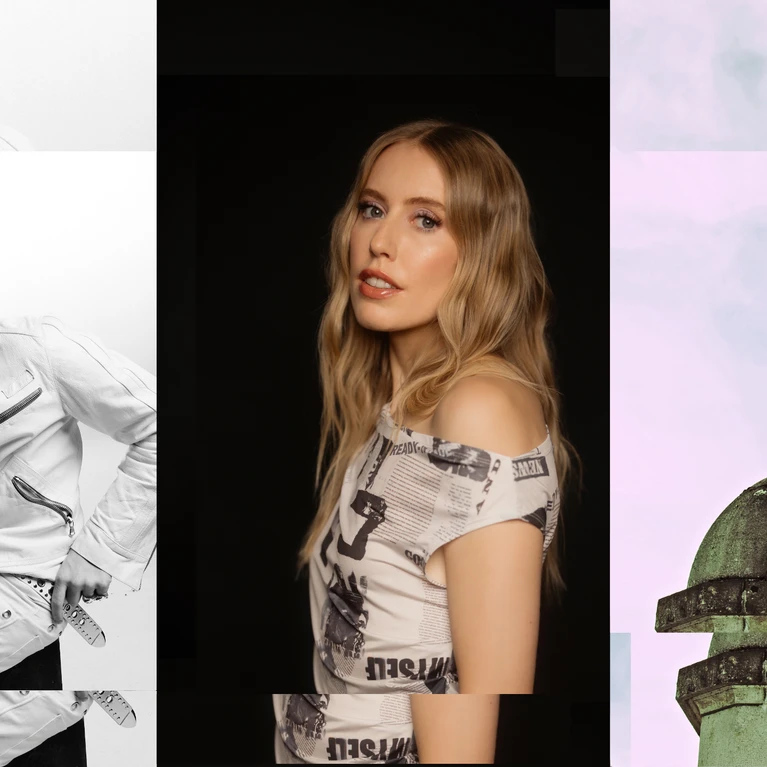 Photos of the acts at the Domplatz Open-Air 2026 on Saturday 12 September 2026. From left to right: BIBIZA, LEA and Lukascher.