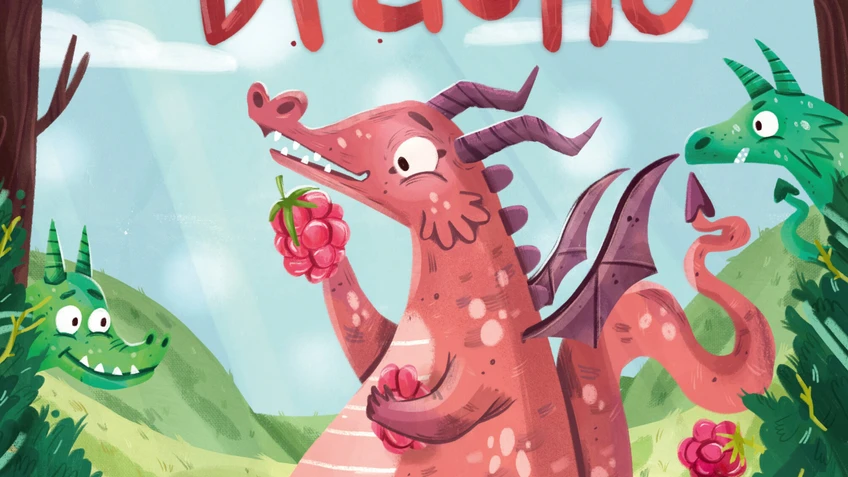 Buchcover "Der himbeerrote Drache"