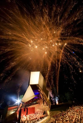 Fireworks at the Wolkenturm