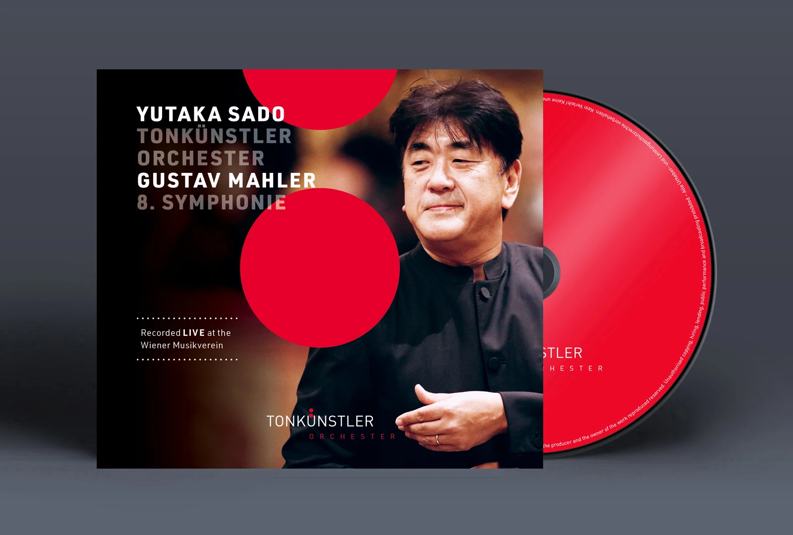 CD-Cover zur Aufnahme von Mahler 8