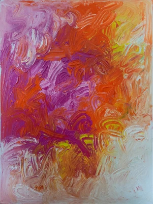 ein buntes Hermann Nitsch Werk