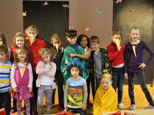 Kindergruppe beim Osterworkshop 2013
