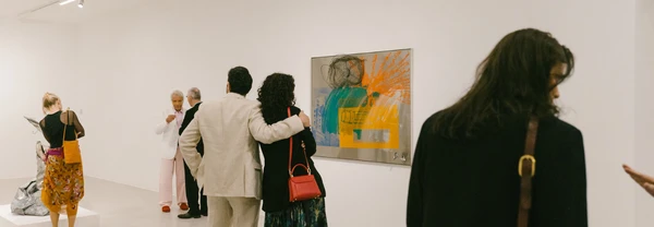 People in the Rauschenberg Exhibition