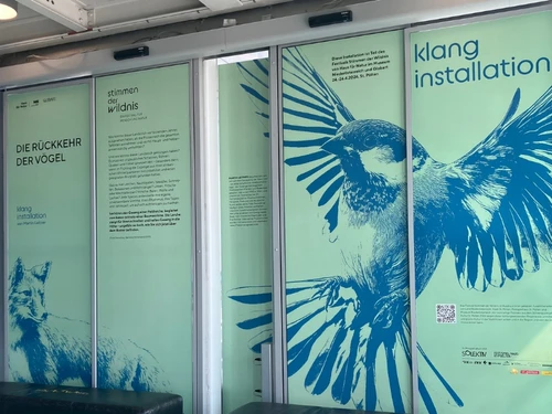 Foto von "Die Rückkehr der Vögel". Klanginstallation von Martin Leitner