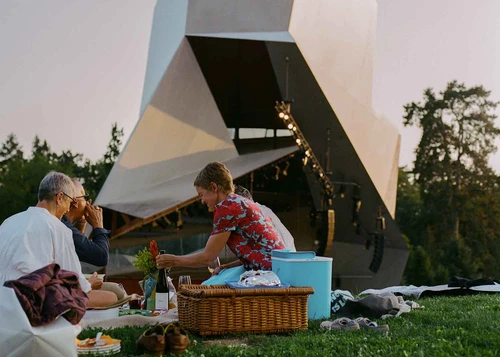 Lawn seats at the Wolkenturm