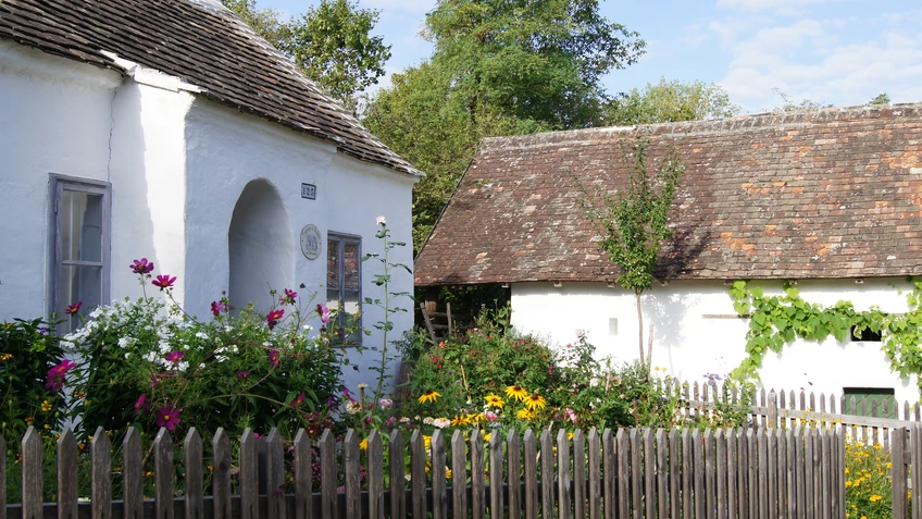 Vorgarten des Täuferhauses