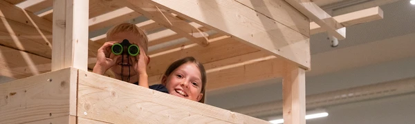 Exhibition view in Sehnsucht Wald at the Karikaturmuseum Krems