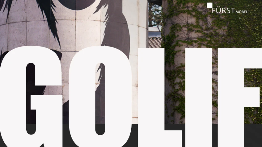 Einladung zur Vernissage der Ausstellung von "Golif".