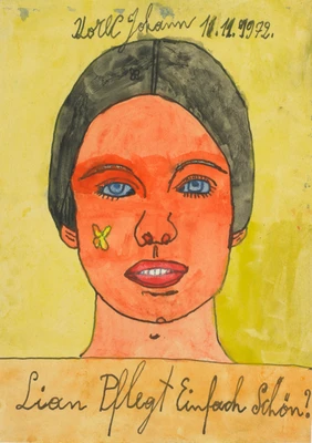 Porträt einer Frau von Johann Korec