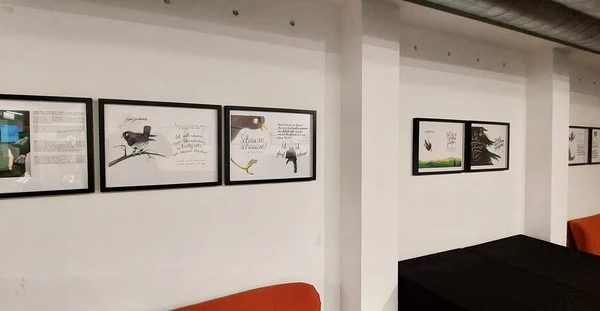 Caricature foyer at Bühne im Hof