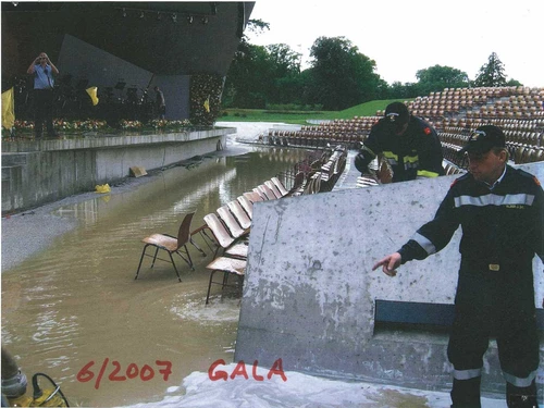 Rainy weather at the Wolkenturm 