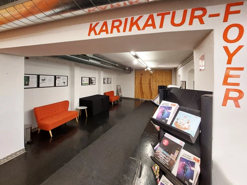 Caricature foyer at Bühne im Hof