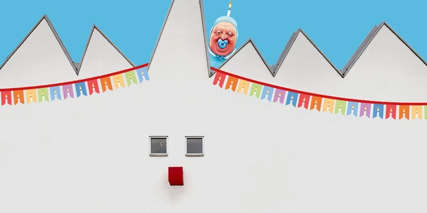 Karikaturmuseum Aussenansicht mit Karikatur