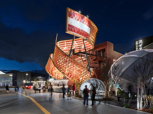 Austria-Pavillon Expo Japan bei Nacht