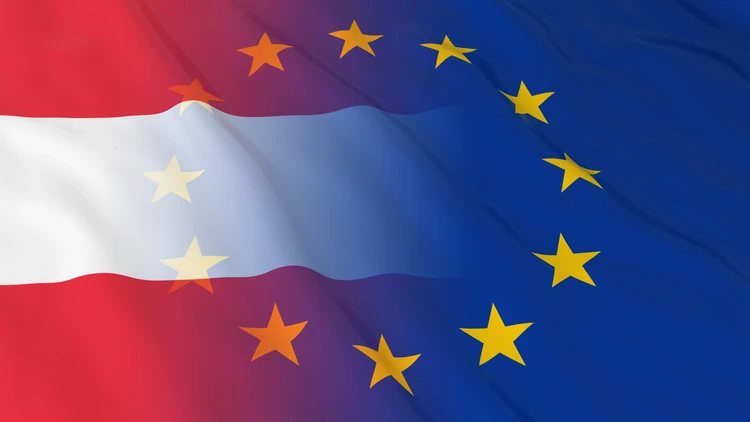 Flagge Österreich / EU